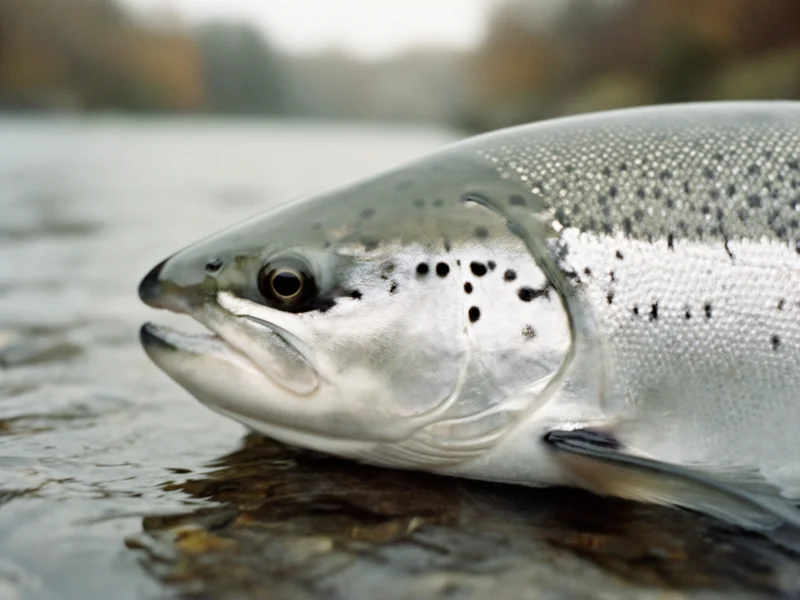 Lachs — Kopf-Closeup