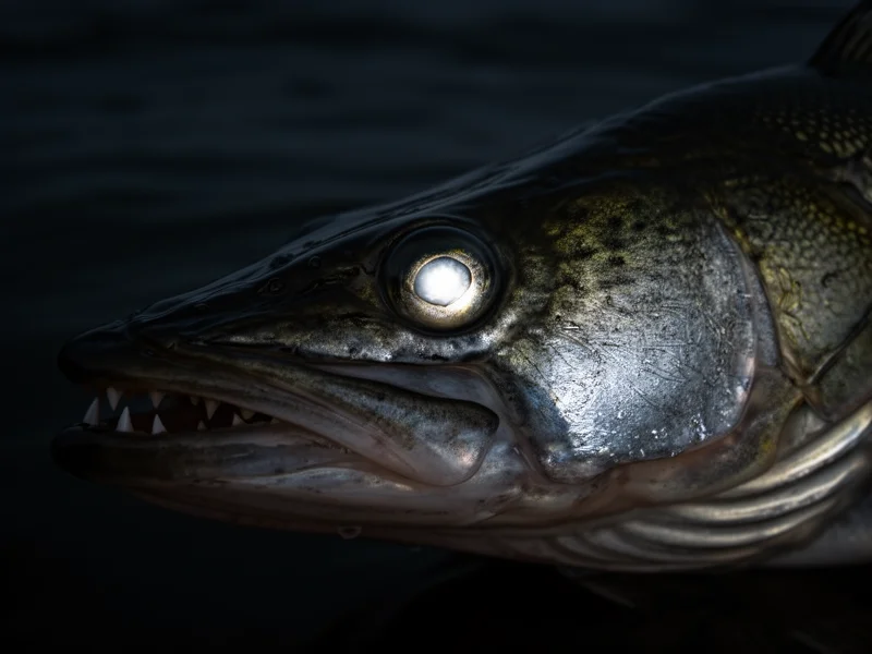 Zander — Kopf-Closeup