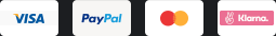 PayPal, Visa, Mastercard, Klarna